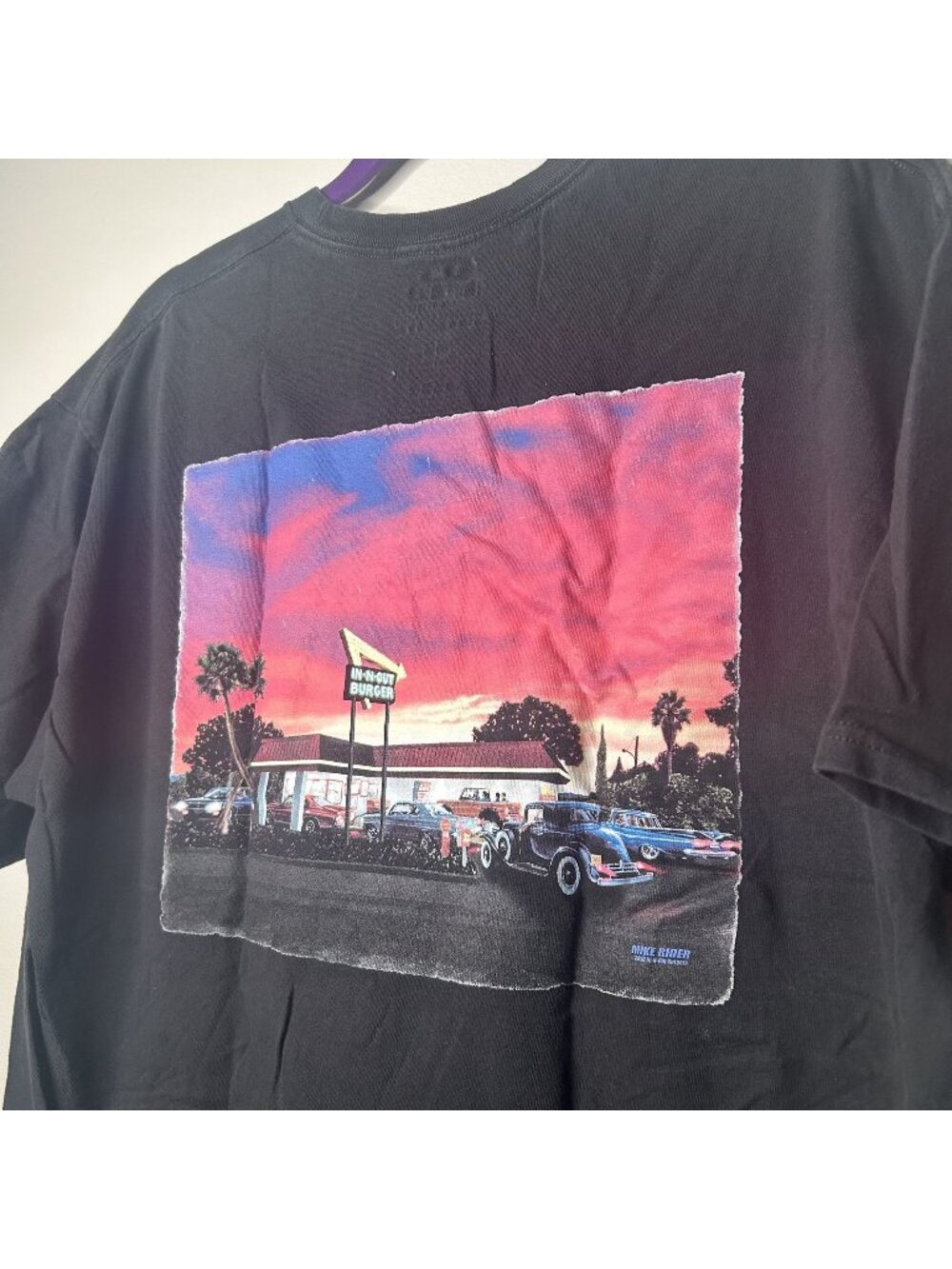 In N Out California Black Short Sleeve 100% Cotton T-Shirt Men's Size X-Large XL